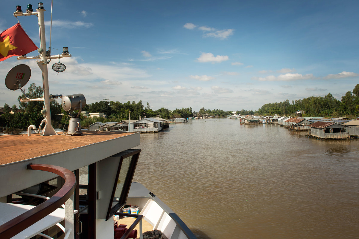 Fantastic scenery of the Mekong River