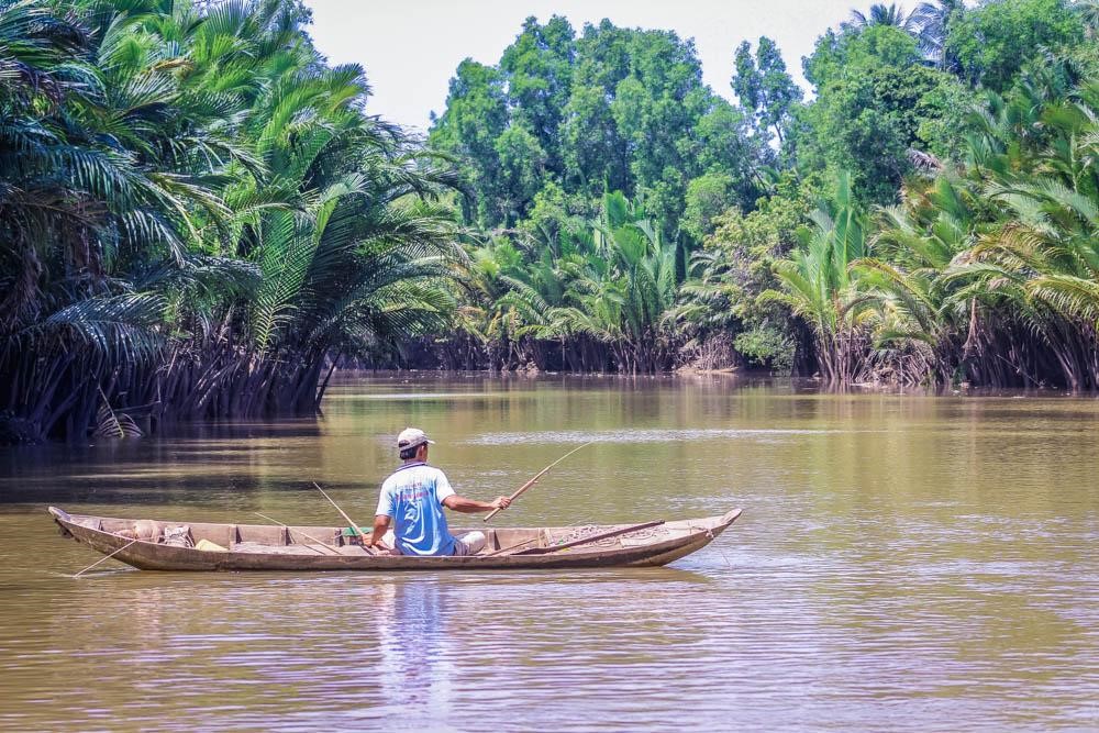 Daily life in Mekong River