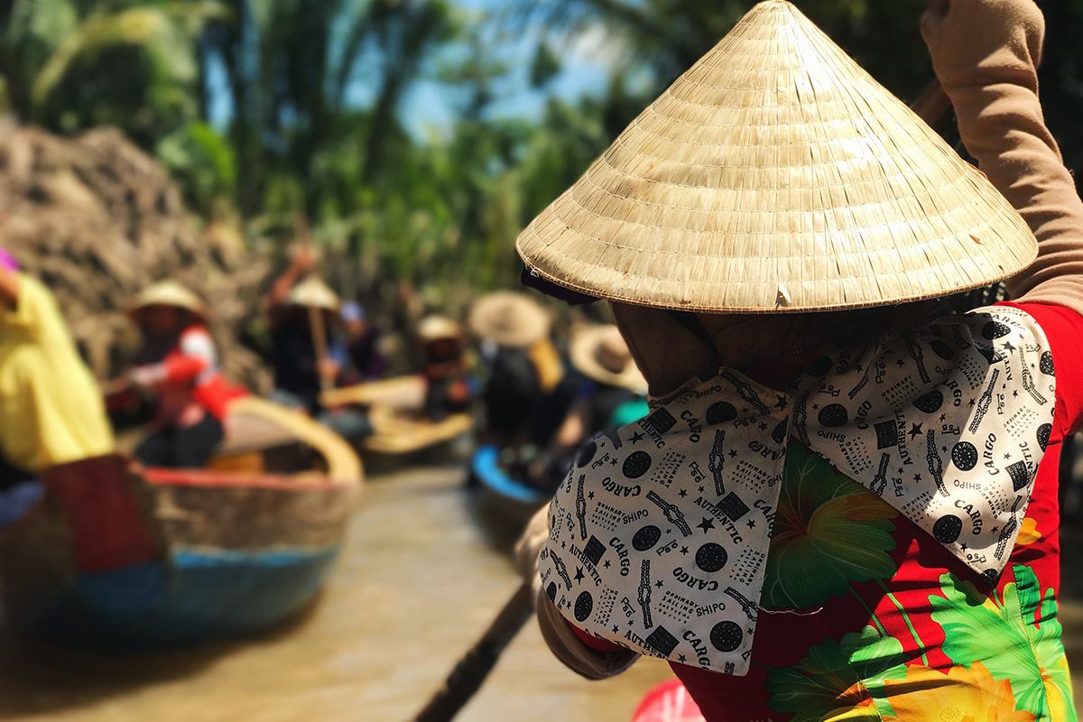 Mekong people by Anne Lin