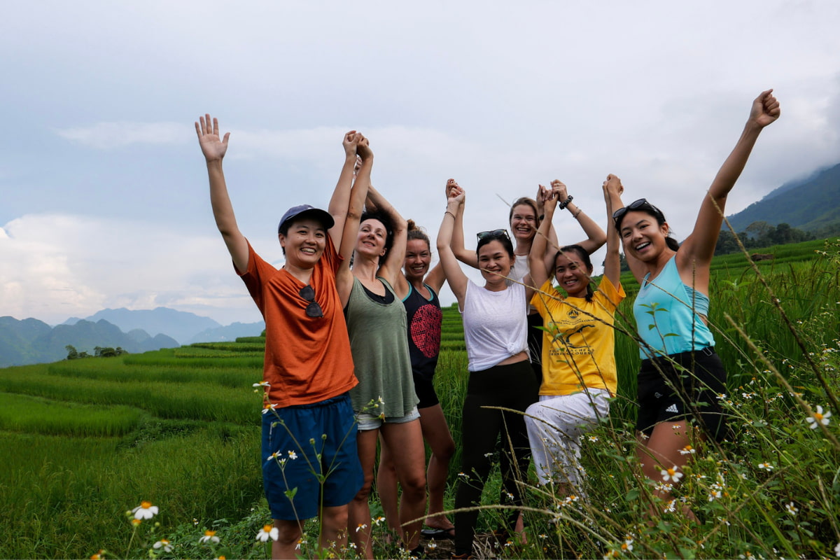 Liked-mind people joining wellness retreat in Mai Chau – Pu Luong