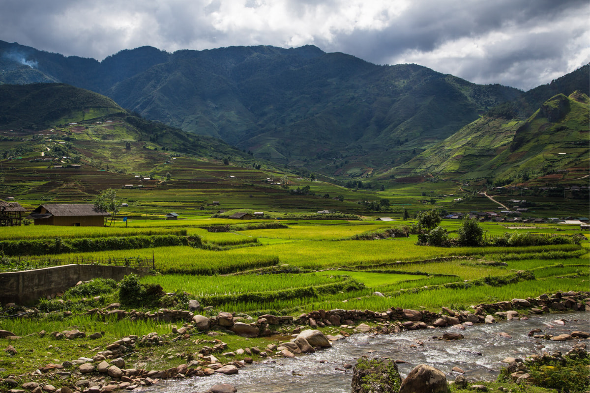 Magnificent rice terraces in Mu Cang Chai Magnificent rice terraces in Mu Cang Chai