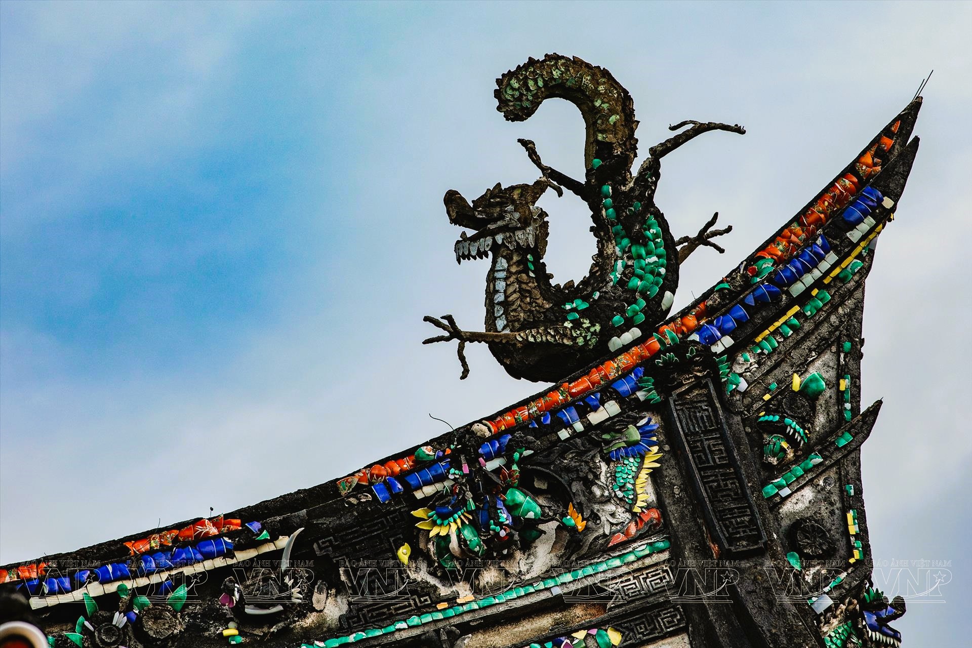 Traditional Southern Chinese-Fujian style roof construction