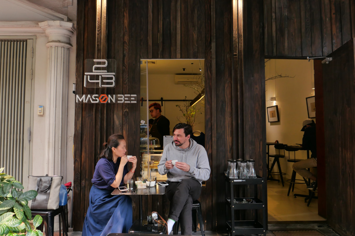 Enjoy a cup of coffee in Hanoi