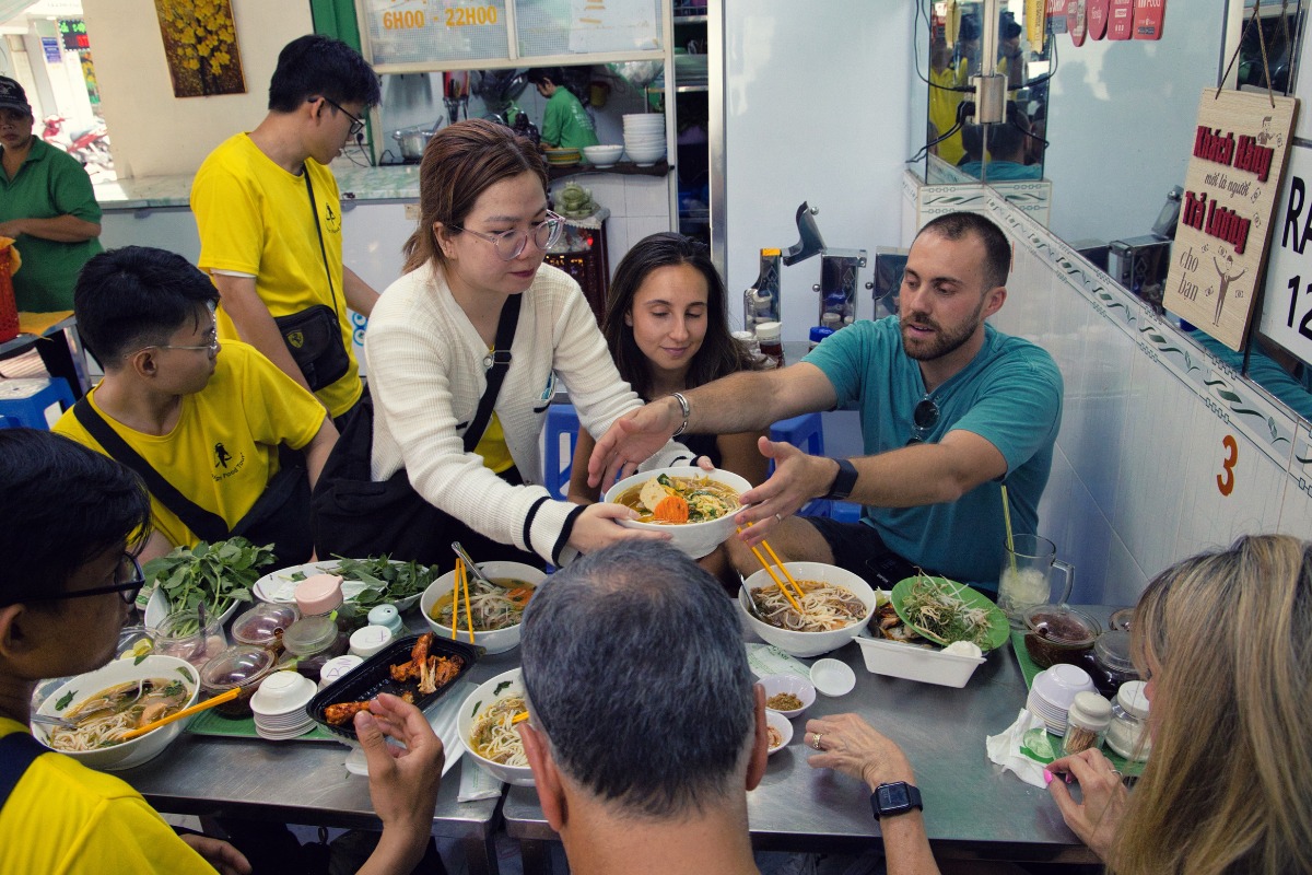 enjoy street food in Ho Chi Minh city