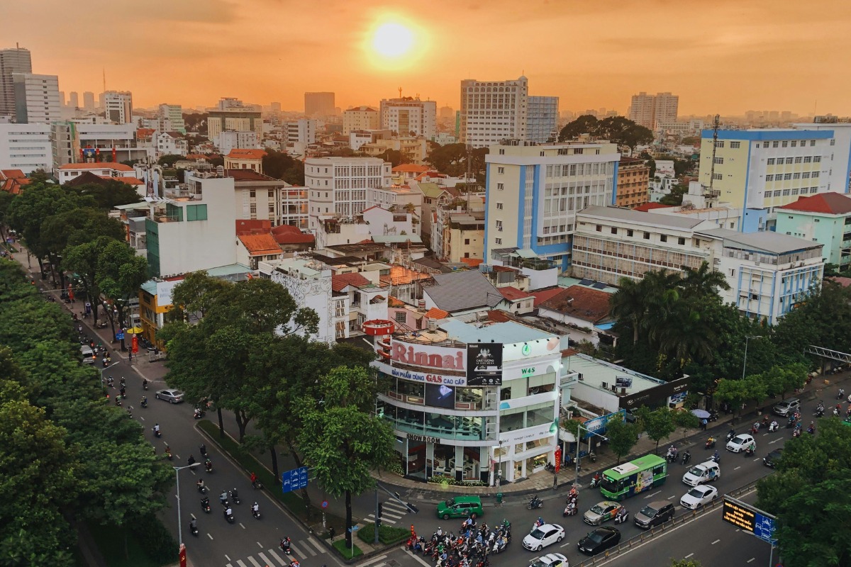 Ho Chi Minh city from above