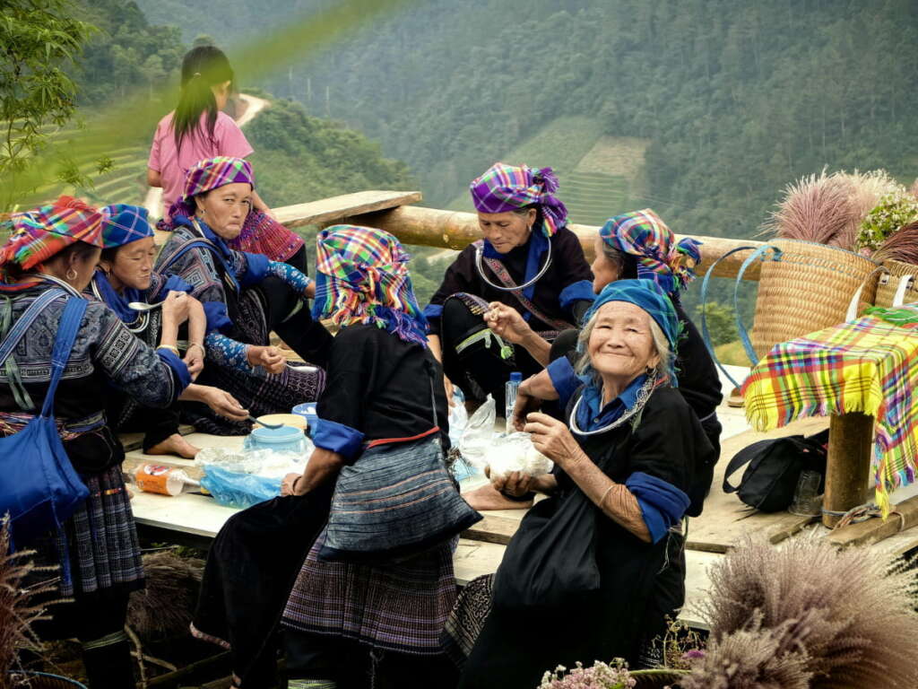 Local people in mountains